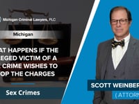 What Happens If The Alleged Victim Of A Sex Crime Wishes To Drop The Charges | Scott Weinberg -  MI