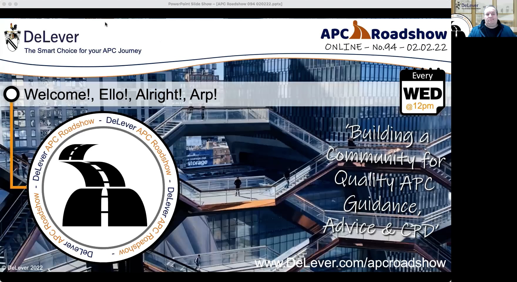 DeLever APC Roadshow 020222 On Vimeo