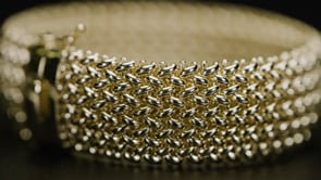Italian 14kt Yellow Gold Wide Riso-Link Bracelet