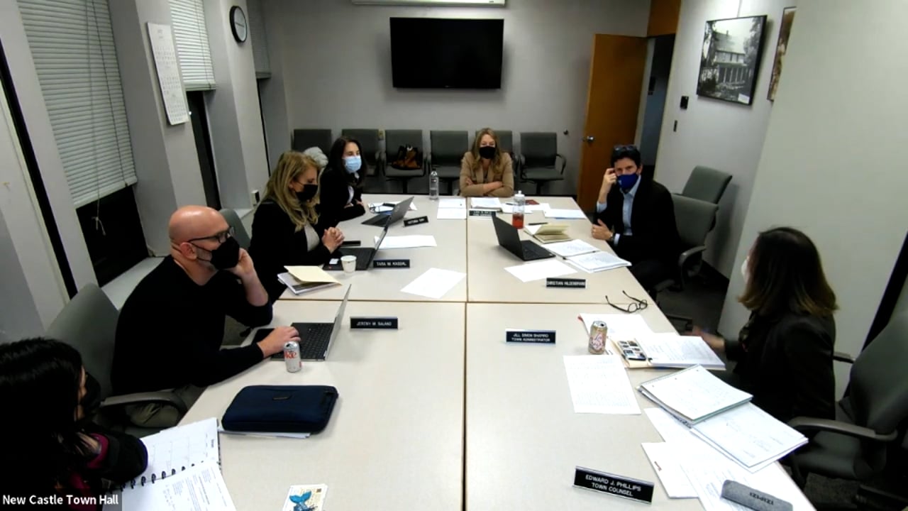 Town Board of New Castle Work Session 2/1/22