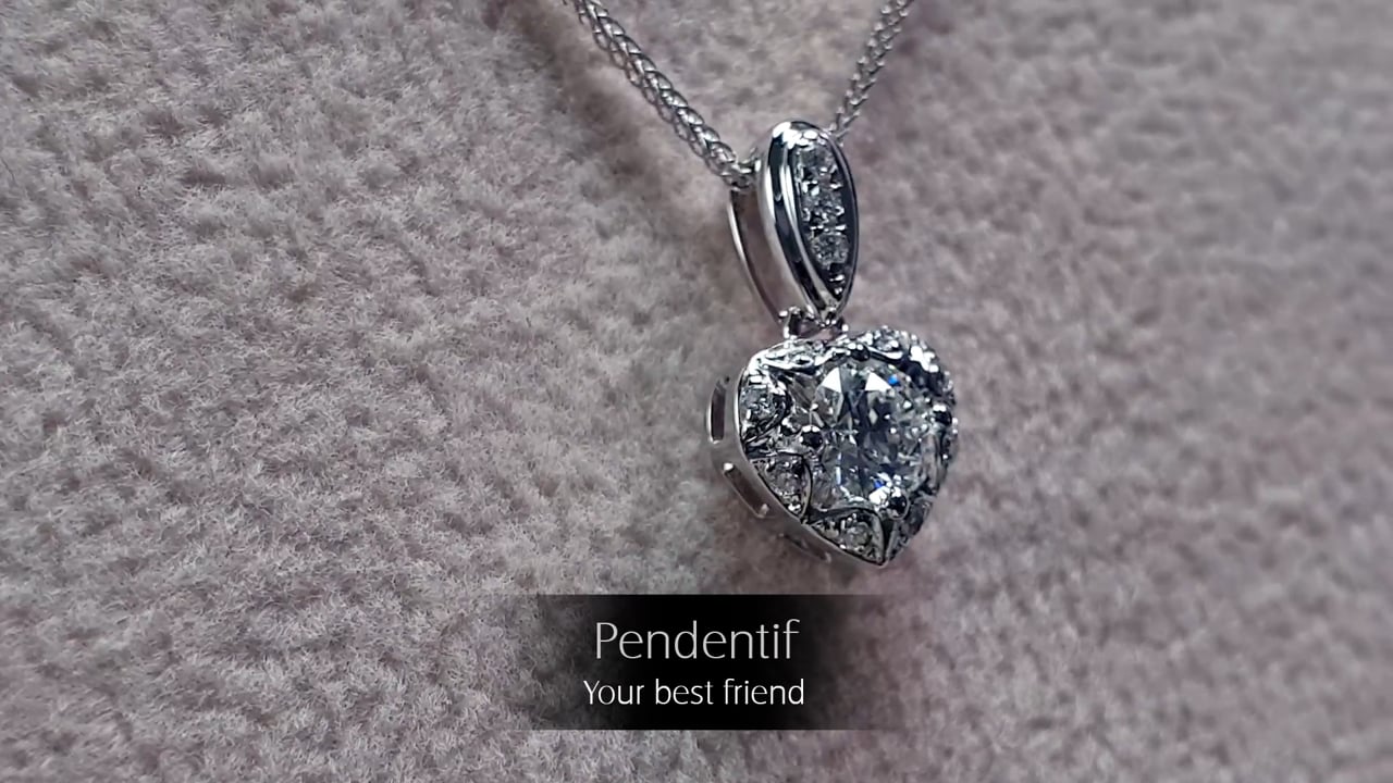 Ciondolo Your best friend - Oro Bianco & Diamanti | Gemperles