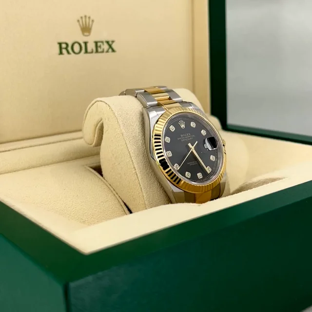 Rolex datejust 2024 41 half gold