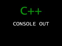 C++ Programming Tutorial 3 - Console Out