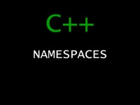 C++ Programming Tutorial 36 - Namespaces