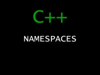 C++ Programming Tutorial 36 - Namespaces