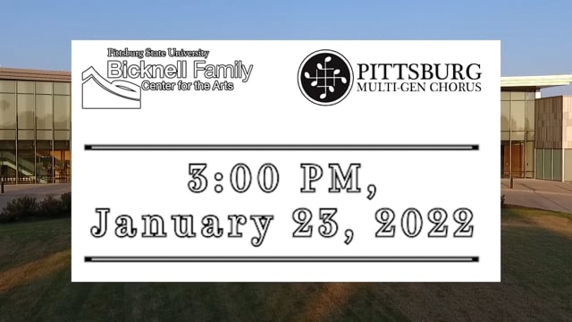 Pittsburg Multi-Gen Chorus: "You're Gonna Love This" January 23, 2022, 3:00 PM