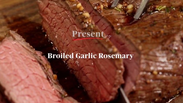 Broiled Garlic-Rosemary Top Round Steak - promo video