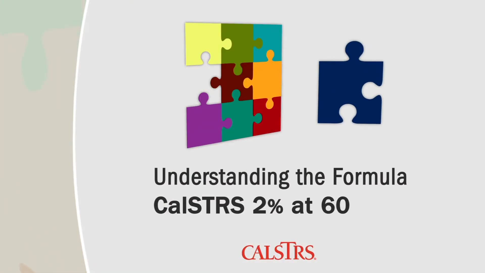 Understanding the formula CalSTRS 2 at 60 on Vimeo