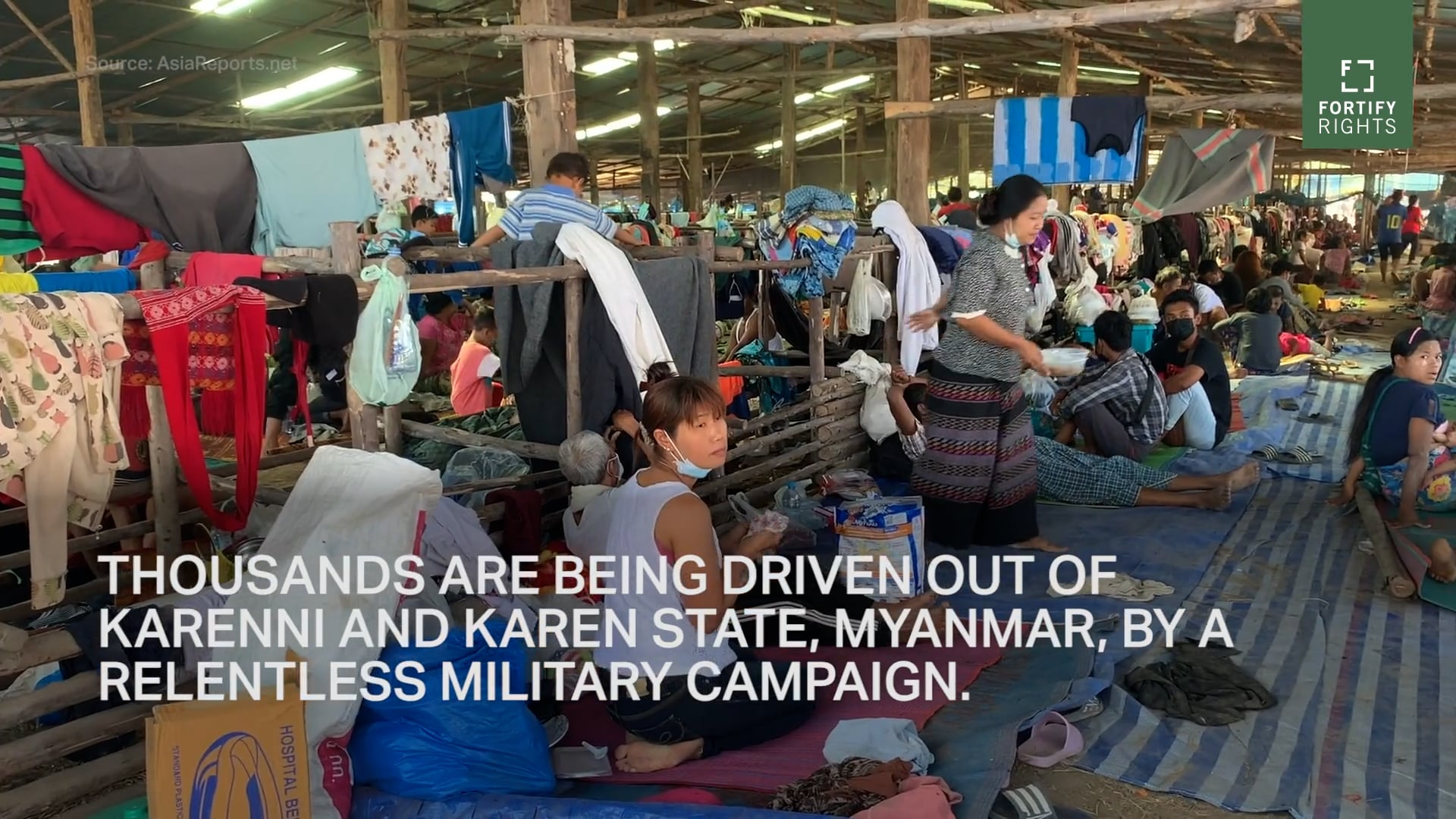 Refugees flee to Thai-Myanmar border/2022