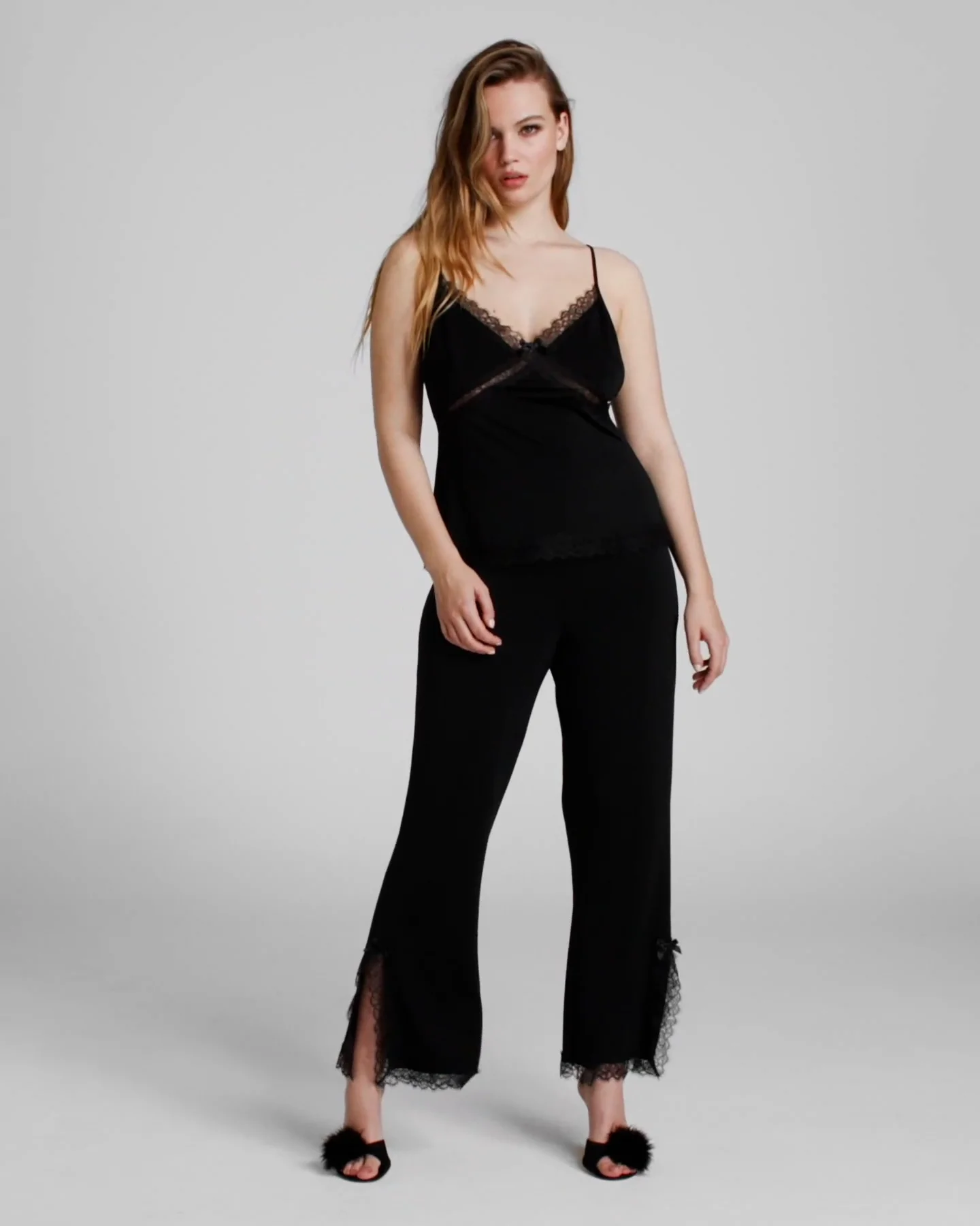 【AGENT PROVOCATEUR】classic long trousers Classic Pyjama Trousers in Black | By Agent Provocateur All