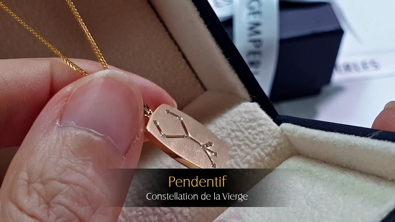 Ciondolo Constellation de la Vierge - Oro Giallo & Diamanti | Gemperles