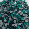Bleu canard - Strass thermocollant en verre - 2mm à 6mm