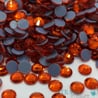 Orange - Strass thermocollant en verre - 2mm à 6mm