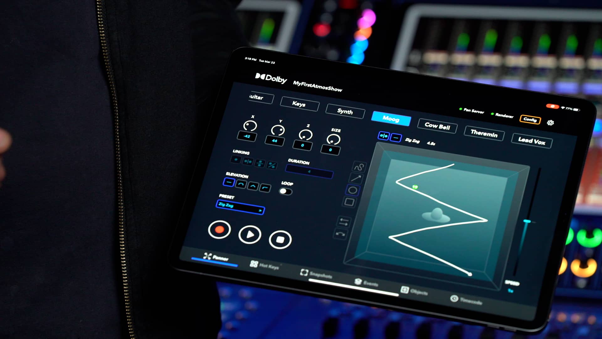 Dolby Atmos Live Panner Intuitive Tool to Control & Fully Automate