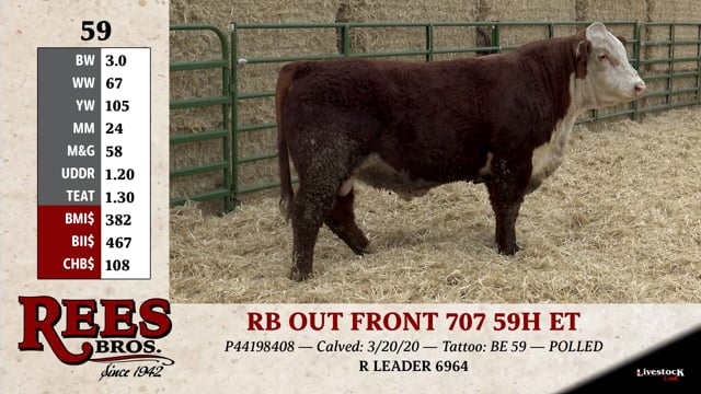 Lot #59 - RB OUT FRONT 707 59H ET