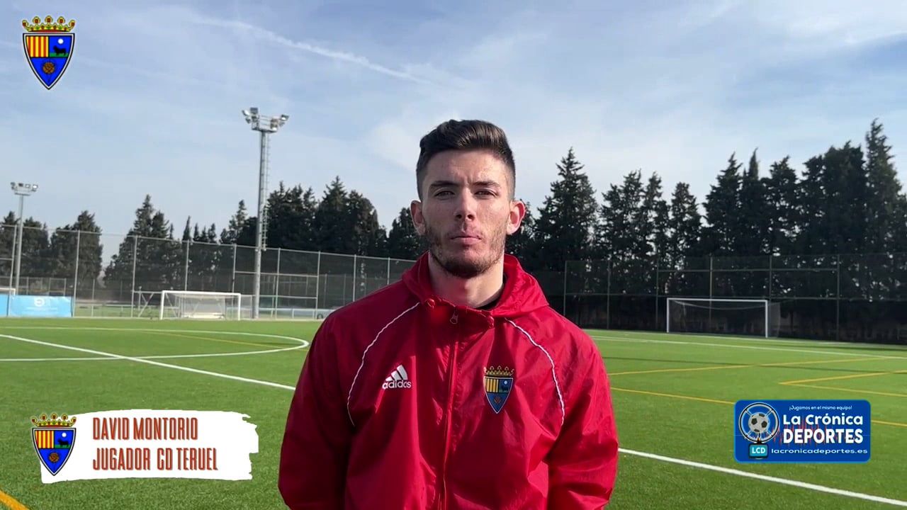 DAVID MONTORIO (Nuevo Jugador CD Teruel) Primeras declaraciones / Fuente YouTube CD Teruel