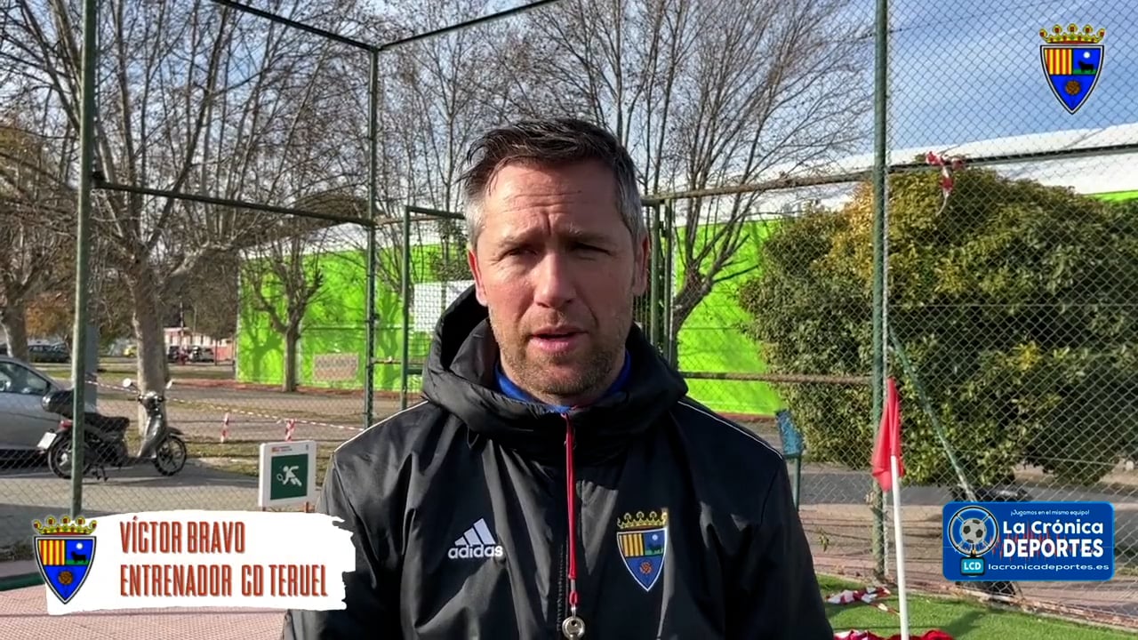 LA PREVIA / CD Ibiza - CD Teruel / VÍCTOR BRAVO (Entrenador Teruel) J 20 / 2ª RFEF - Grupo 3 / Fuente YouTube CD Teruel