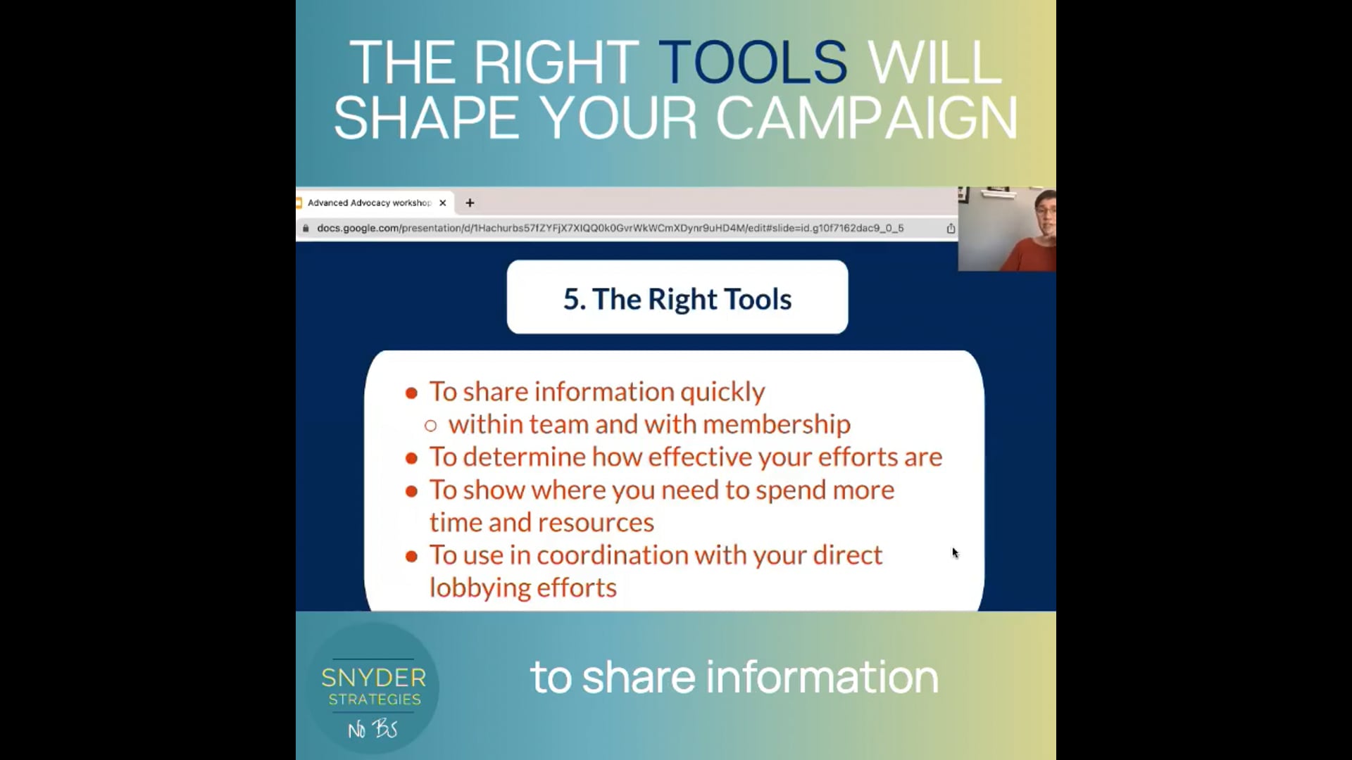 The Right Tools Will Shape Your Campaign