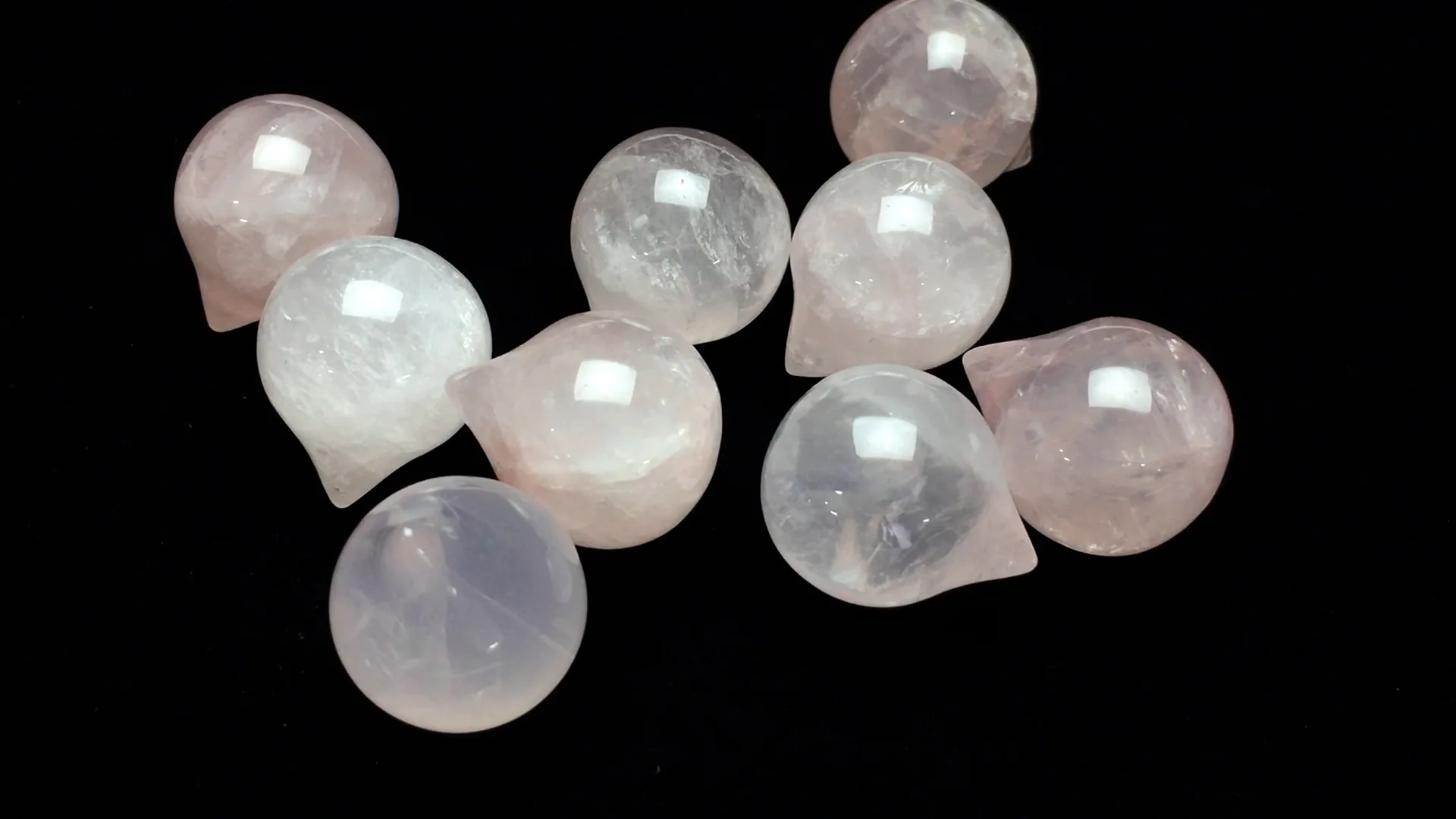 ローズクォーツ 宝珠（マニ）18×15×15mm｜天然石ビーズの卸問屋・通販
