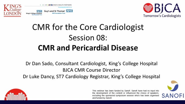 BJCA CMR Session 8 - Pericardial Disease