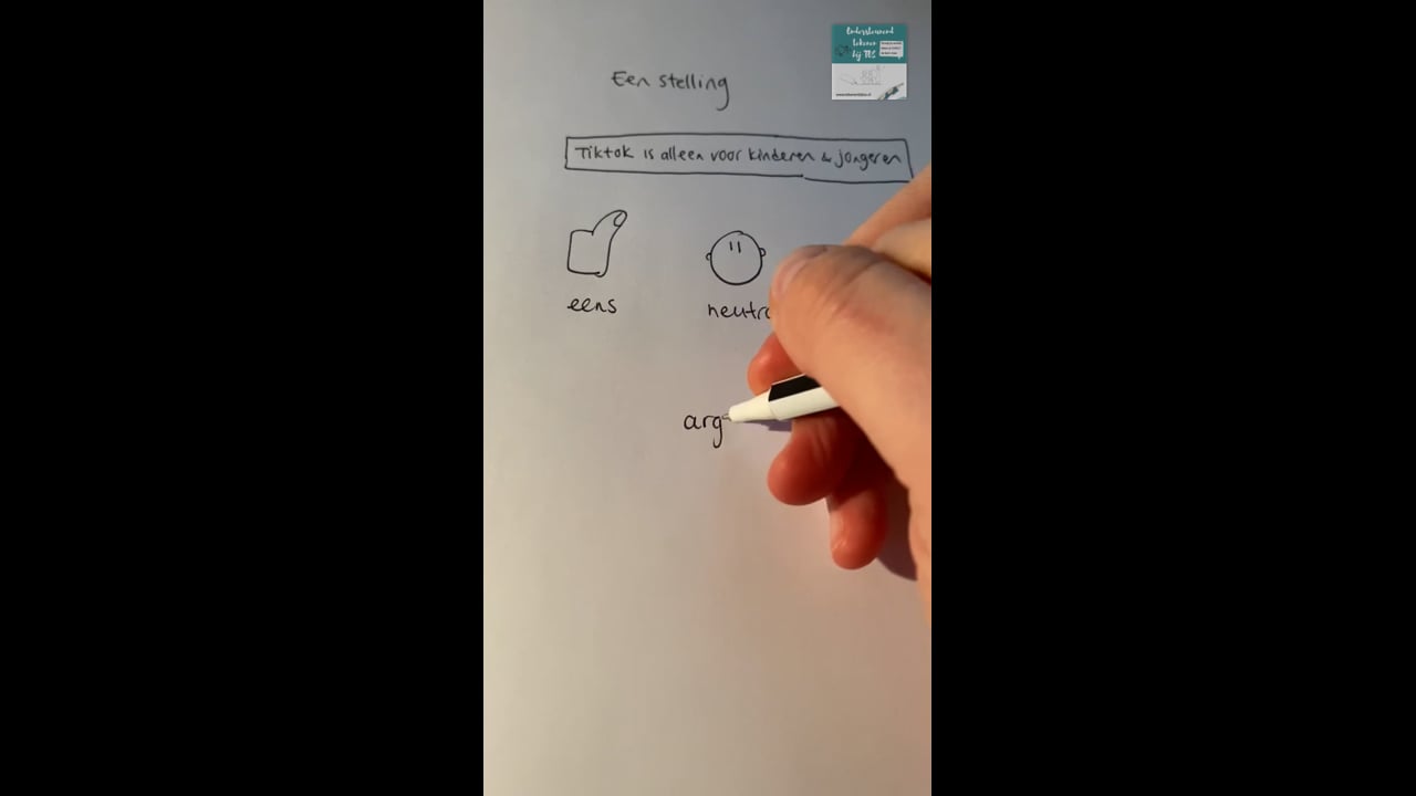 Stelling (eens, neutraal, oneens, argument)