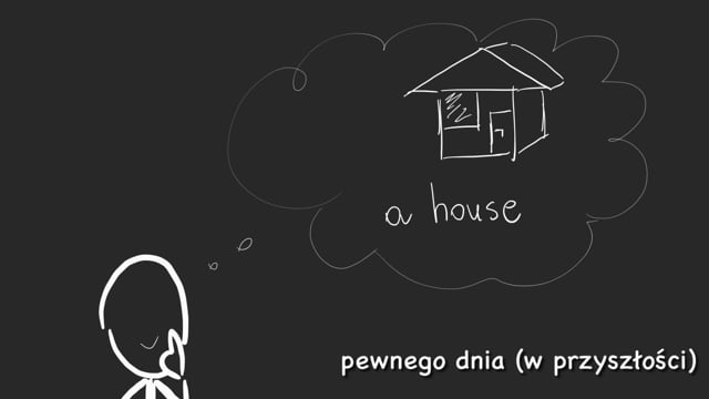 I … (live) in a house one day.