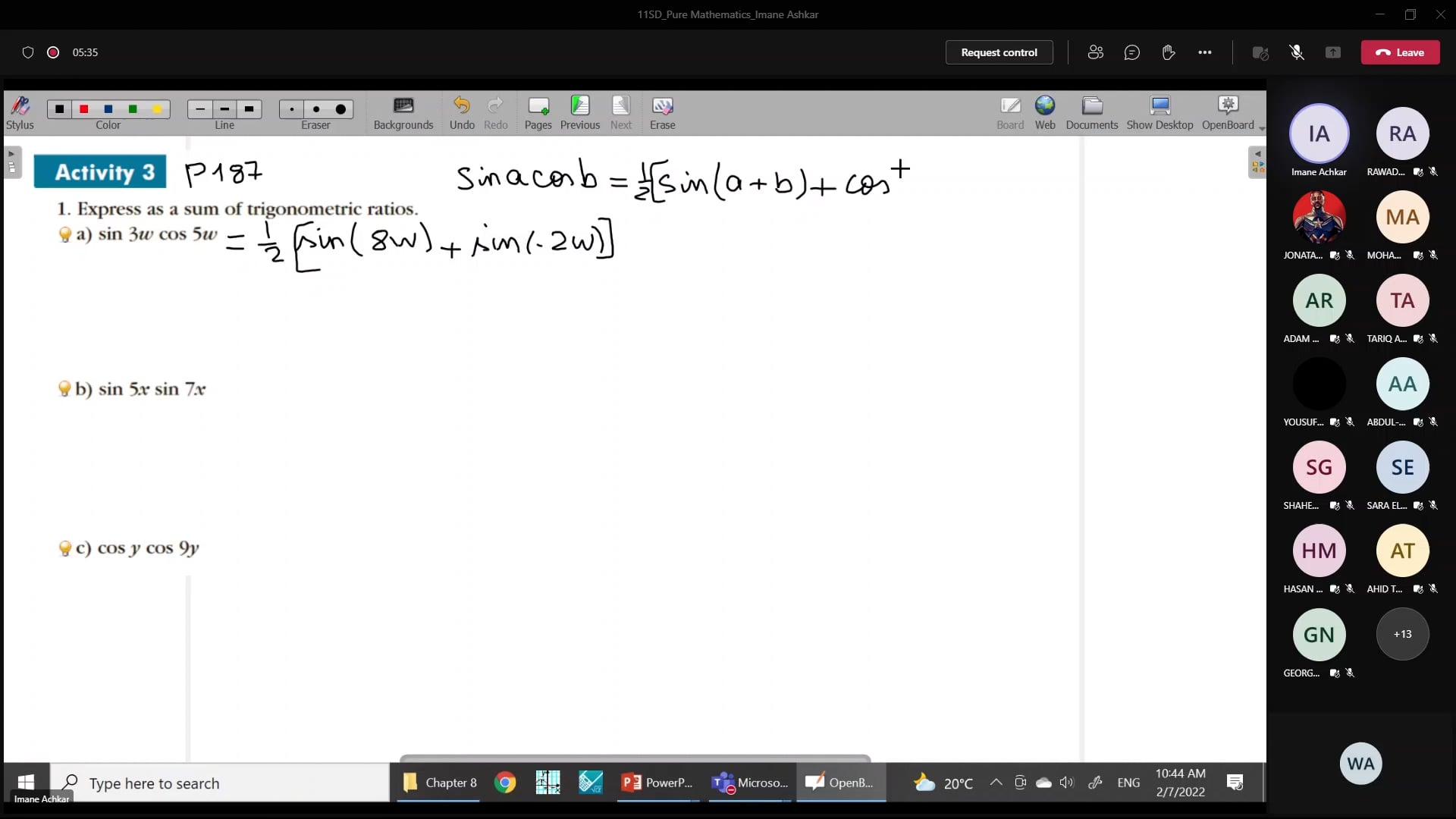 2022-02-07 Math on Vimeo
