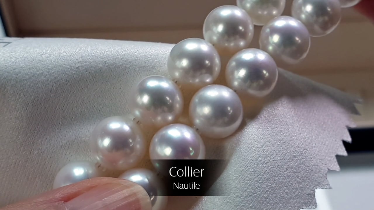 Elegante Collana Con Perla D'Acqua Dolce Naturale 9-10mm - Bianca Barocca Placcata Oro - Lunghezza 18 Pollici