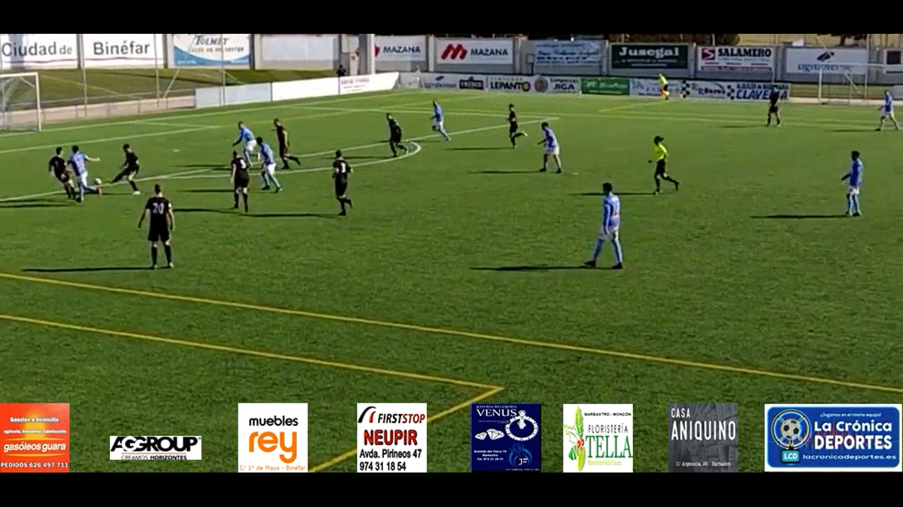 (RESUMEN y GOLES) CD Binéfar 2-1 Giner Torrero / J 22 / 3ª División