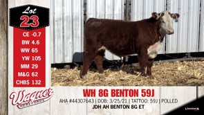 Lot #23 - WH 8G BENTON 59J