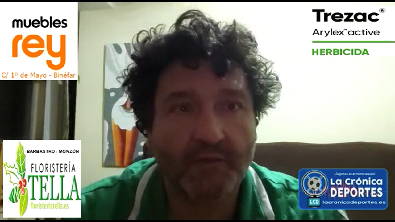 MIGUEL GARCÍA (Entrenador Biescas) CD Caspe 1-1 UD Biescas / J 22 / 3ª División