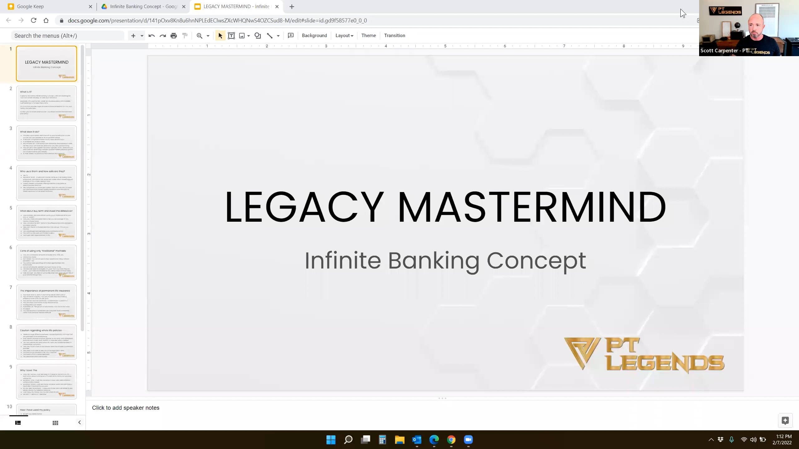 PT Legends LEGACY MASTERMIND - Infinite Banking Concept on Vimeo