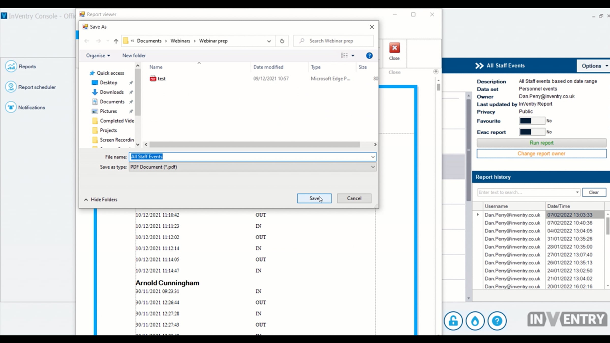 How to Run a Report Export and Print Reports
