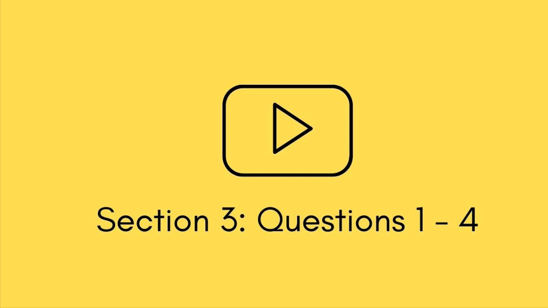 Section 3 (qu. 1 – 4) on Vimeo