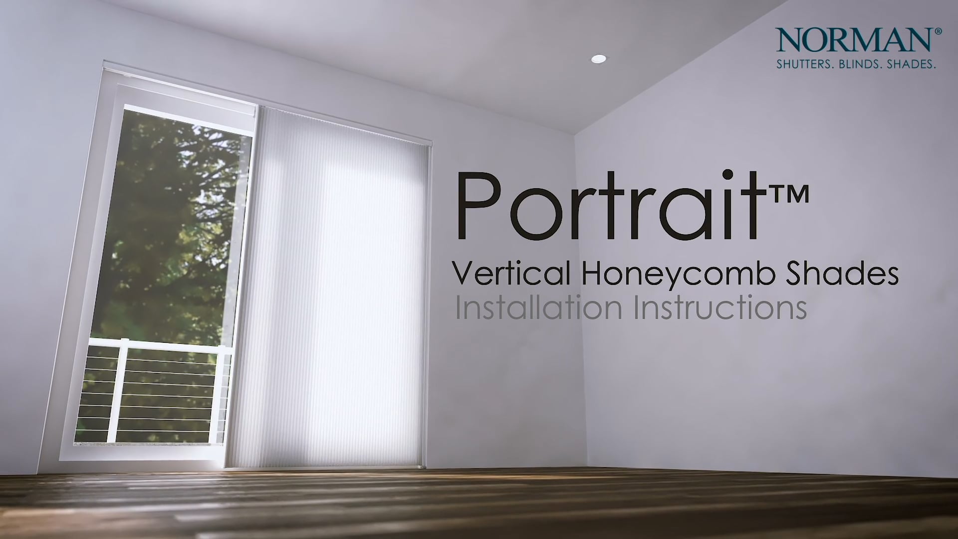 Norman® Vertical Honeycomb Shades -Installation Instructions on Vimeo