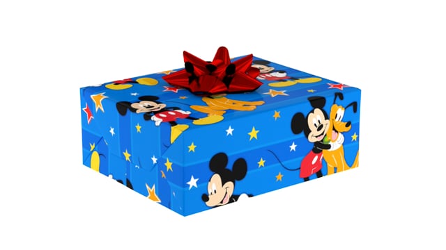 Disney Christmas Wrapping Paper, Aesthetic Mickey Mouse gift
