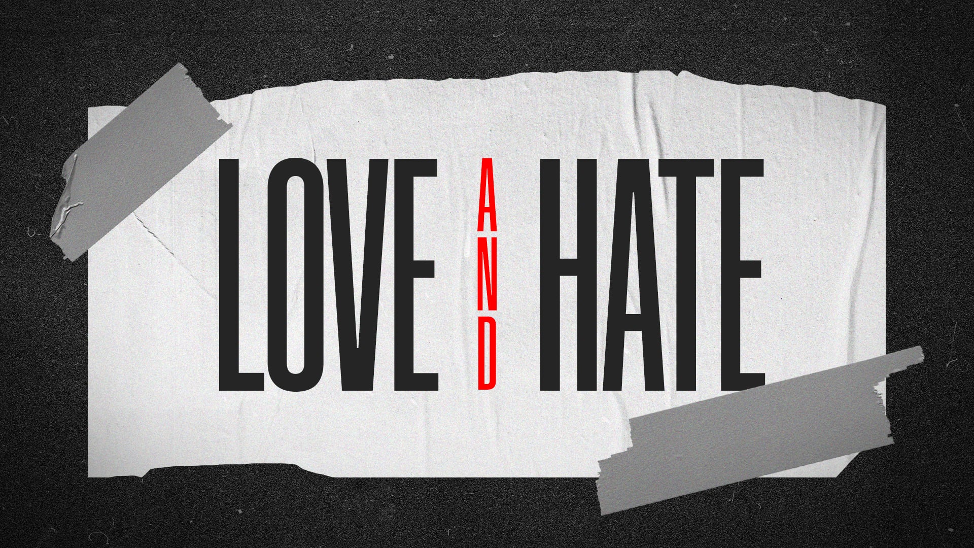 Love & Hate Week 1 on Vimeo