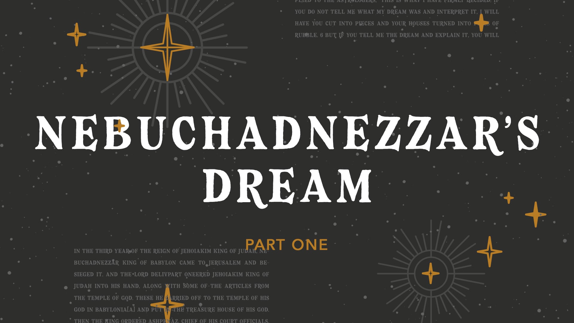 The Book of Daniel - Nebuchadnezzar's Dream