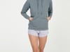 Native Spirit - Damen-Kapuzensweatshirt mit Raglanärmeln – 350g (Mineral Grey)