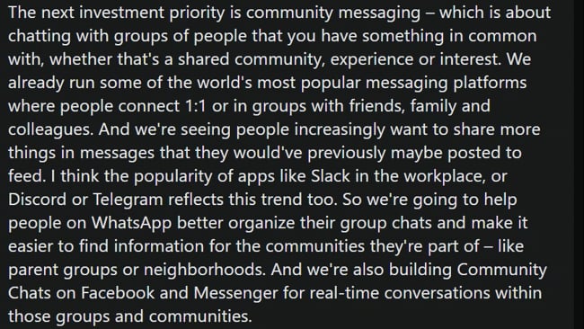 Mark Zuckerberg verrät Strategie 2