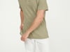 Native Spirit - Men’s linen polo shirt (Wet Sand)