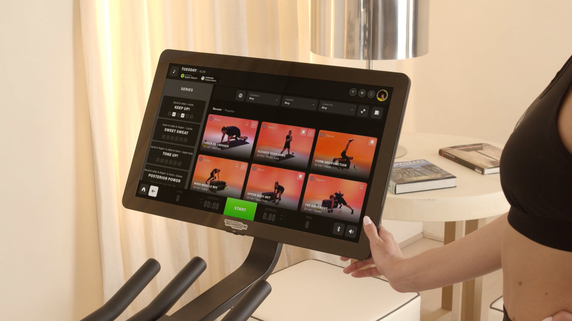 Technogym Ride: Smart bike with screen for home