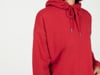 Native Spirit - Eco-friendly ladies' hooded sweatshirt dress (Hibiscus Red)