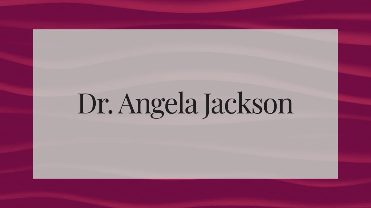 Dr. Angela Jackson Speaking Reel