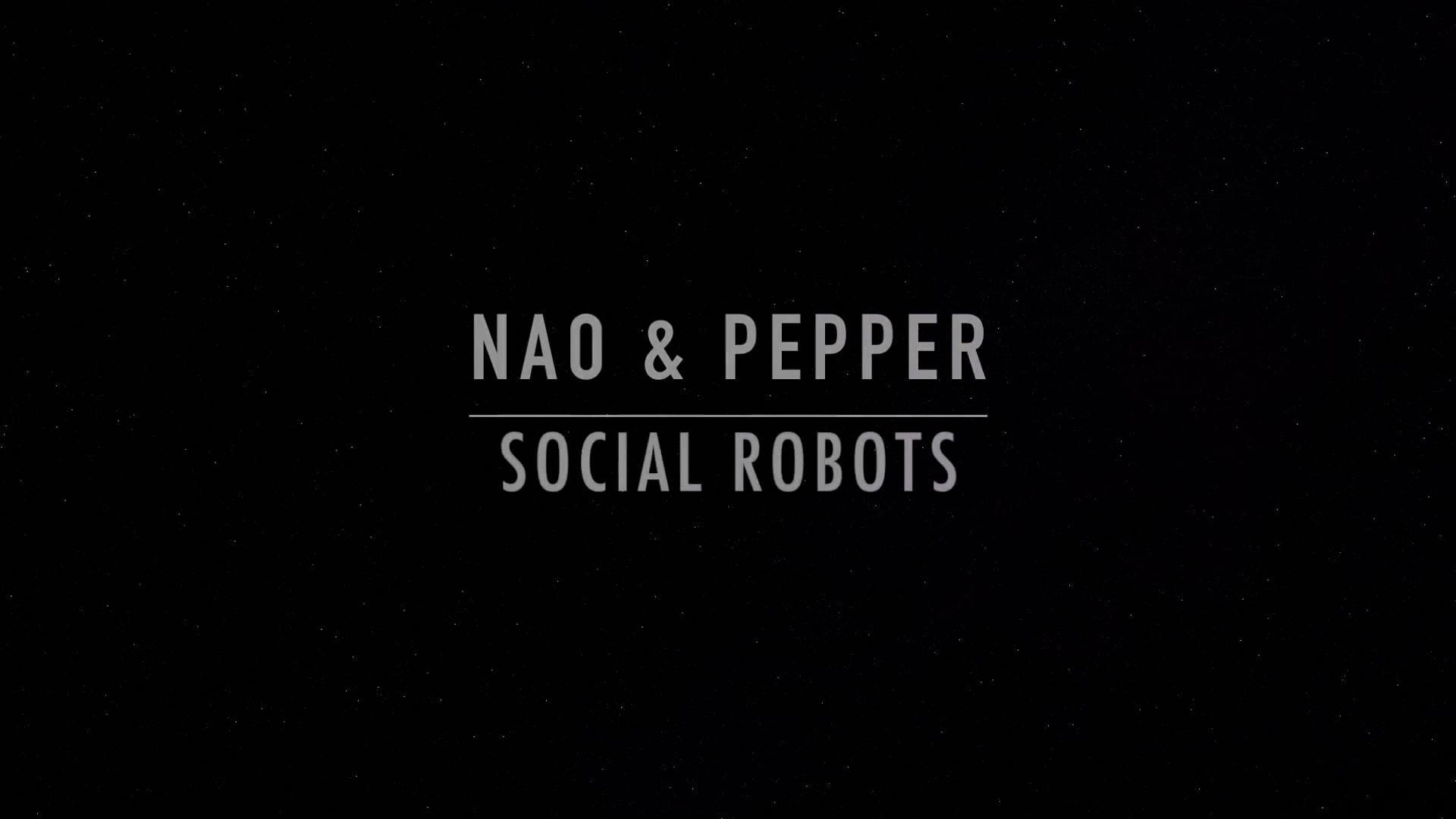 Social Robots - Pepper and Nao on Vimeo