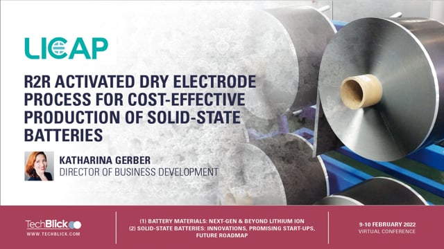 R2R Activated Dry Electrode Process for Cost-Effective Production of Solid-State Batteries