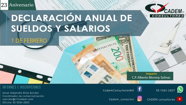 Declaración anual de sueldos y salarios