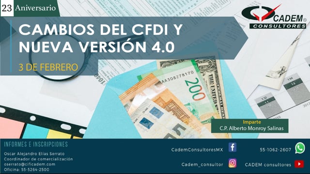 Cambios del CFDI y nueva versión 4.0