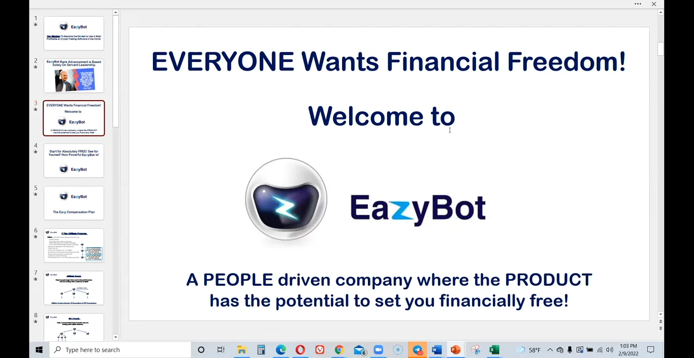 Eazy Bot Call Overview & Discussion | 2-9-2022 on Vimeo