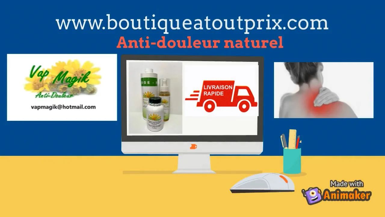 Anti-douleur et Relaxant musculaire naturel (vaporisateur et crme)